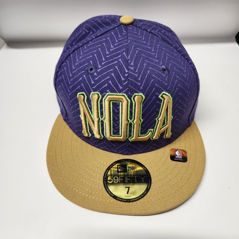 New Era 59FIFTY New Orleans Pelicans NOLA Fitted NBA Hat Men's Size 7
